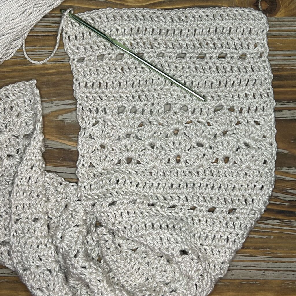 picture of crochet rustic infinity scarf