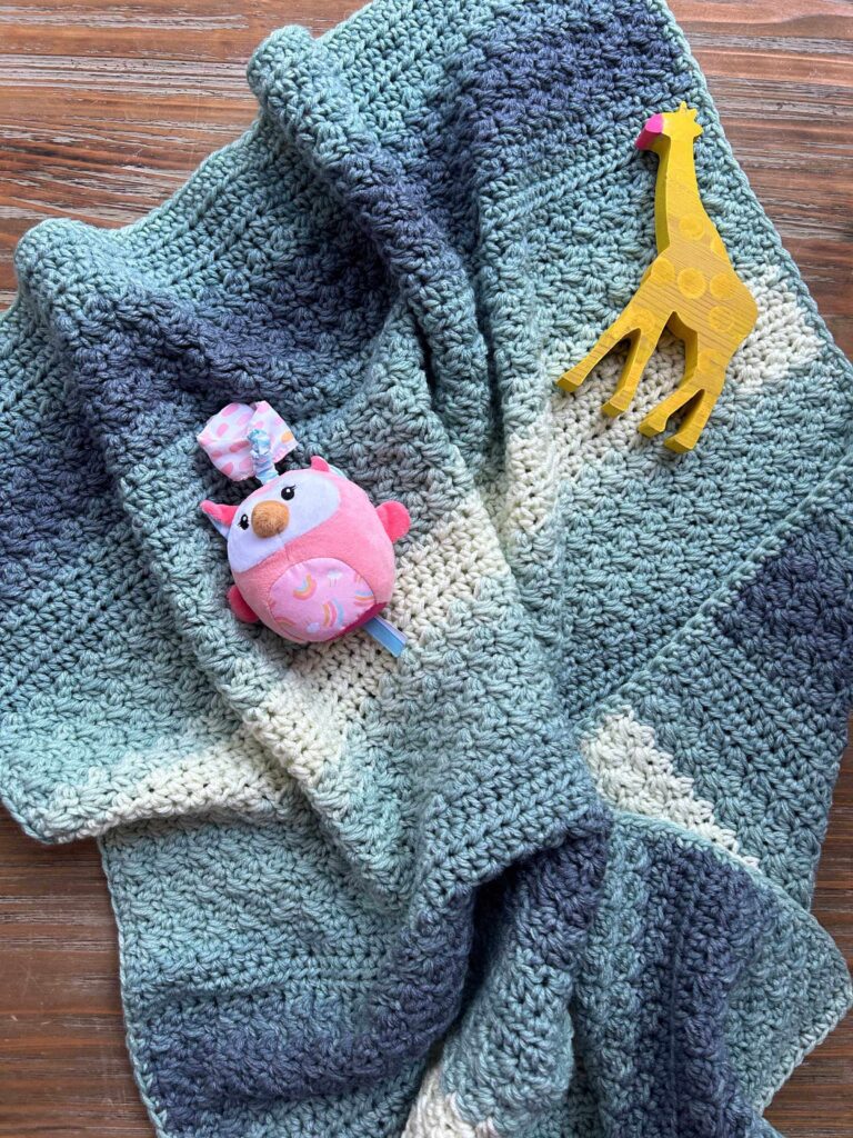 Free Crochet Pattern: Mason Lake Baby Blanket
