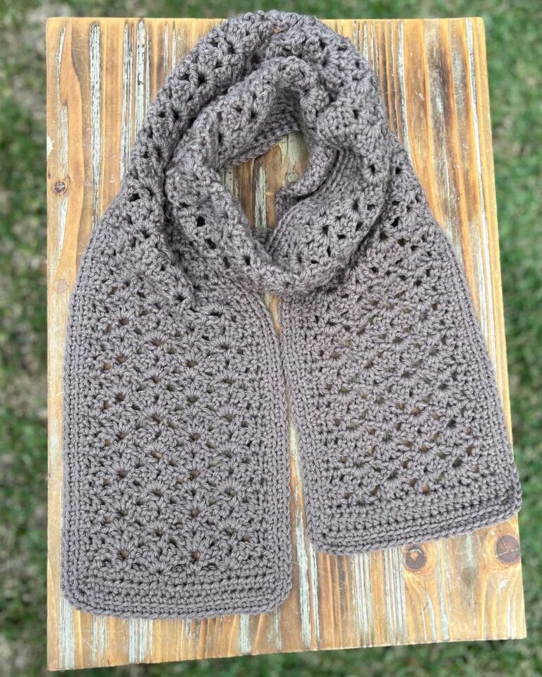 lacey crochet scarf