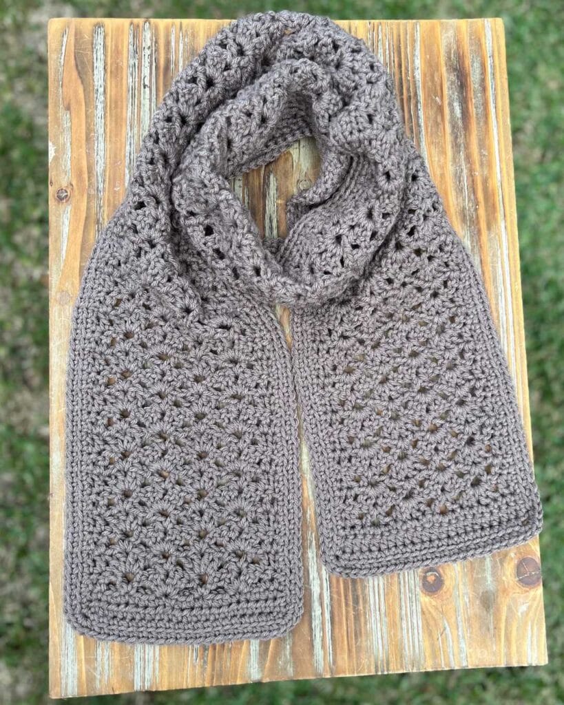 lacey crochet scarf