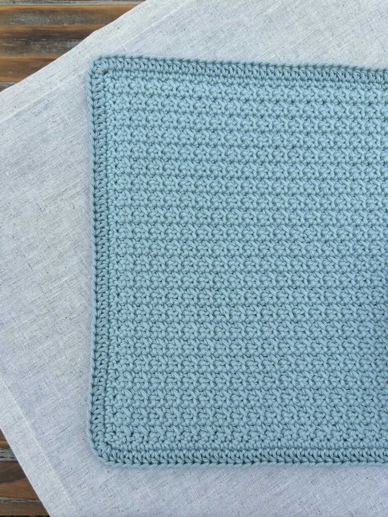 easy textured crochet placemat